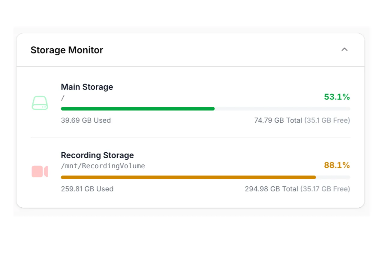 Filament Storage Monitor